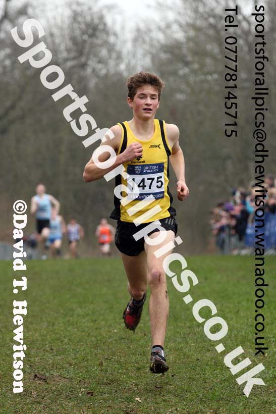 Boys under-15s Inter Counties Cross Country, Prestwold Hall, Loughborough. Photo: David T. Hewitson/Sports for All Pics